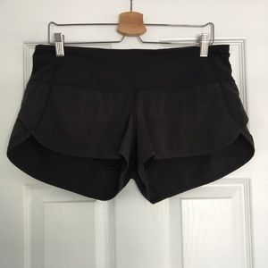 Black Lululemon Speed Up Short